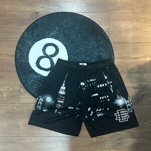 Eric Emanuel Black Cityscape Men's Athletic Shorts